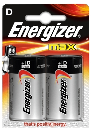 Energizer Max D/LR20 - типоразмер: D