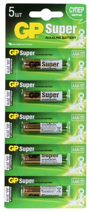 GP Super Alkaline AAA - типоразмер: AAA