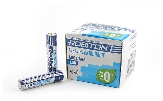 ROBITON Alkaline Standart LR03/AAA - рабочее напряжение: 1.5 В