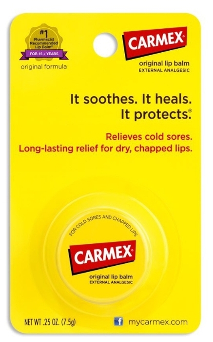 Carmex Classic jar - эффект: питание, восстановление, увлажнение, защита от холода и ветра