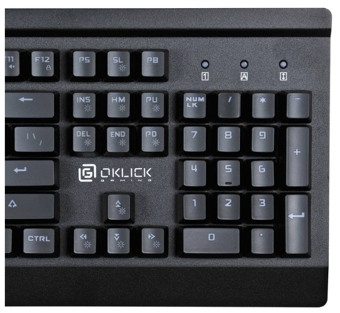 OKLICK 920G Iron Edge Black USB - количество клавиш: 104, с цифровым блоком