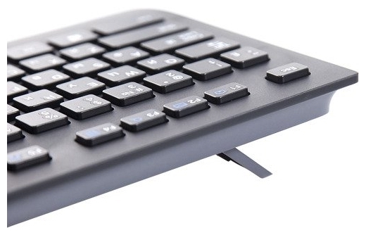 Logitech Corded Keyboard K280e Black USB - размеры: 459x20x183 мм, вес: 934 г
