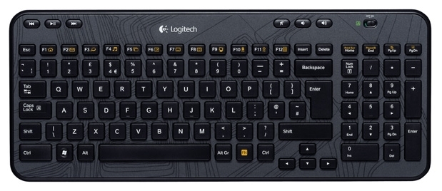 Logitech Wireless Keyboard K360 920-003095 Black USB - тип: мембранная