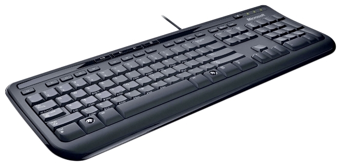 Microsoft Wired Keyboard 600 Black USB - подключение: проводная