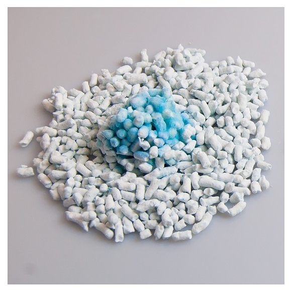 Japan Premium Pet целлюлозно-полимерный с голубым индикатором, 7 л - биоразлагаемый, с защитой от запаха, антибактериальный, гипоаллергенный, смываемый