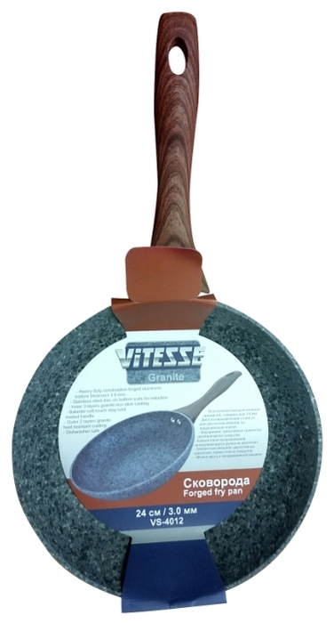 Vitesse Granite VS-4012 24 см - антипригарное покрытие: есть