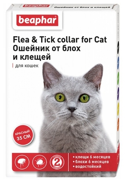 Beaphar Flea & Tick для кошек - возраст животного от 6 месяцев