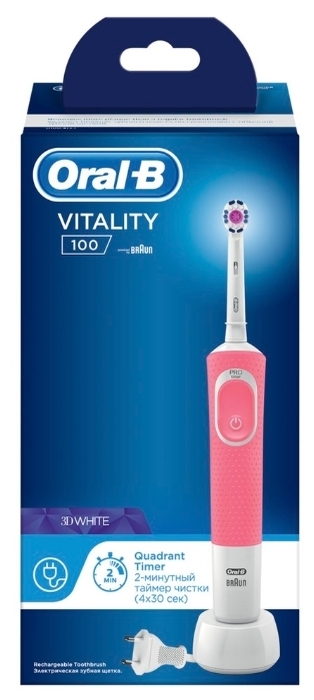 Oral-B Vitality 100 3D White - питание: от аккумулятора
