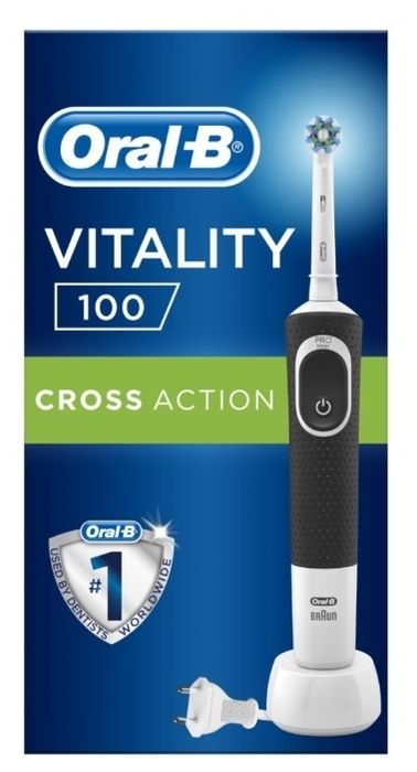 Oral-B Vitality 100 CrossAction - питание: от аккумулятора