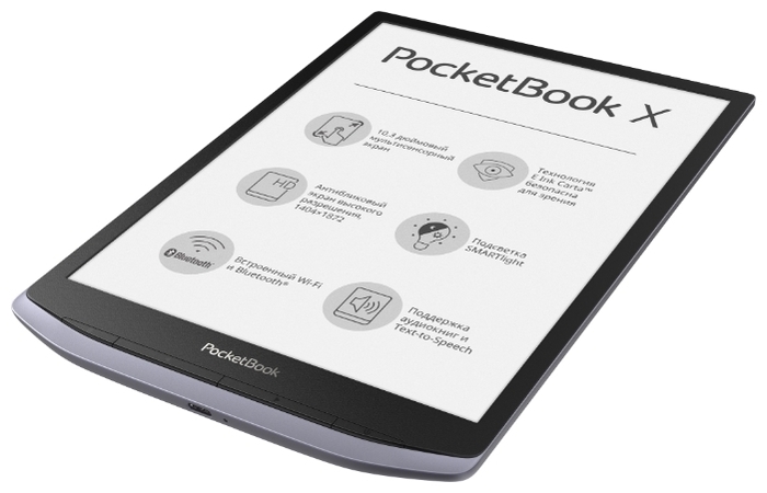 PocketBook 1040 InkPad X - ШхДхТ: 173х249х5 мм, 300 г