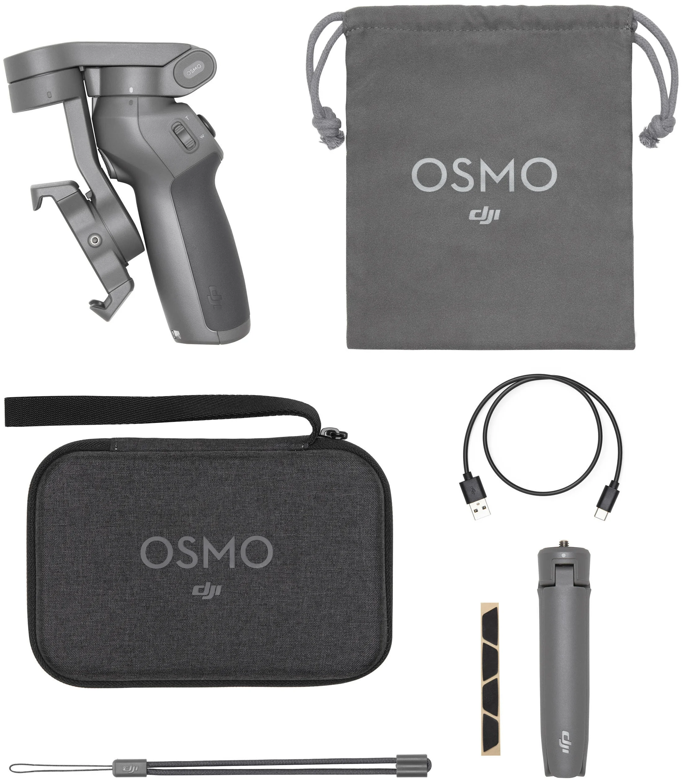 Для DJI Osmo Mobile 3 Combo - вес стабилизатора 405 г