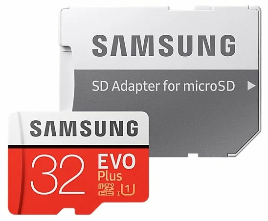 Samsung microSDHC EVO Plus 95MB/s + SD adapter - класс скорости: Class 10