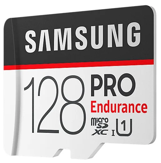 Samsung microSDXC PRO Endurance UHS-I U1 100MB/s + SD adapter - скорость чтения/записи данных: 100 / 30 МБ/с