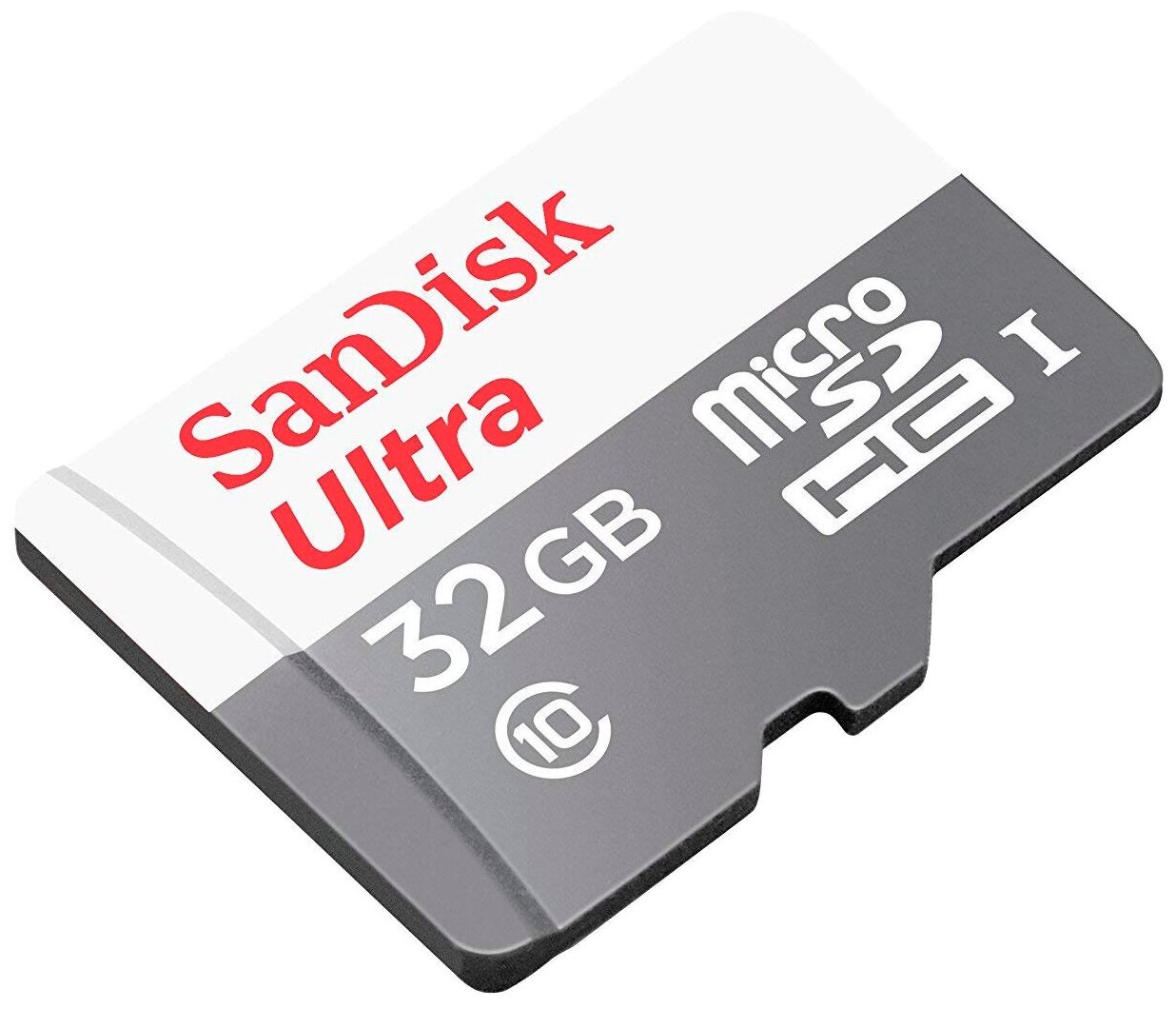 SanDisk Ultra microSDHC Class 10 UHSI 80MB/s + SD adapter - скорость обмена данными: 533x