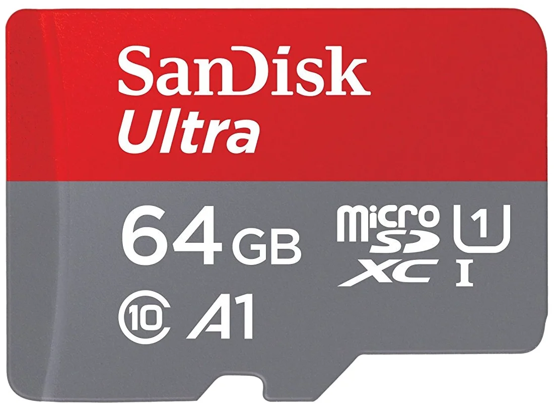 SanDisk Ultra microSDXC Class 10 UHS Class 1 A1 100MB/s + SD adapter - скорость чтения данных: 100 МБ/с