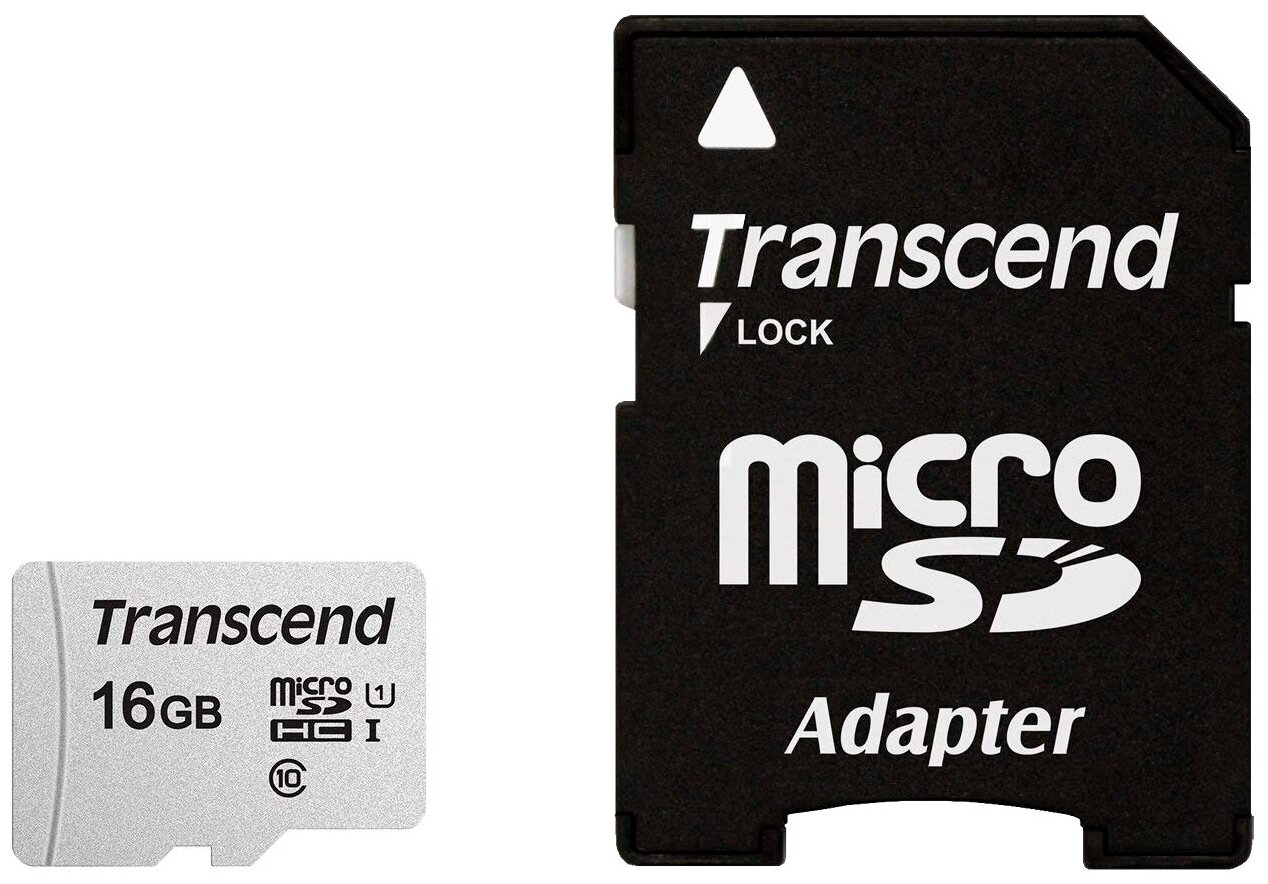 Transcend microSD 300S Class 10 UHSI U1 - класс скорости: Class 10