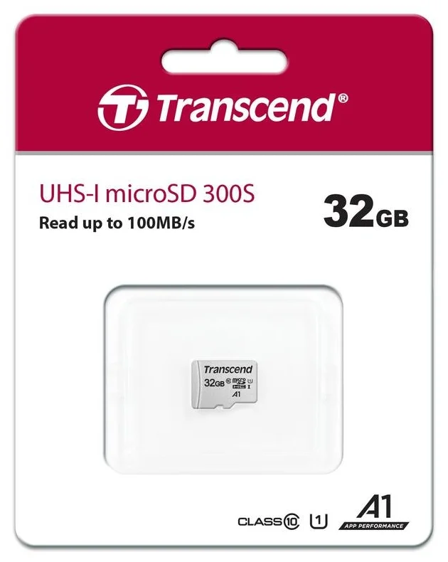Transcend microSD 300S Class 10 UHS-I U1 A1 - класс скорости: Class 10