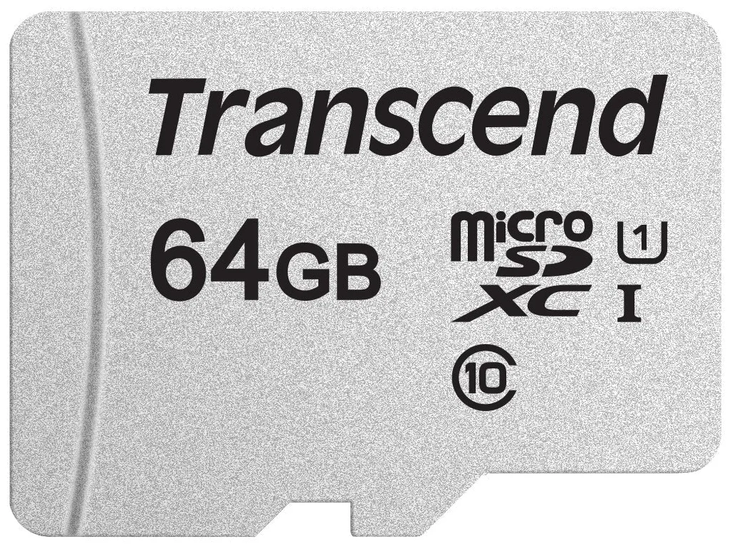 Transcend microSD 300S Class 10 UHS-I U1 A1 - поддержка UHS: UHS Class 1, UHS-I