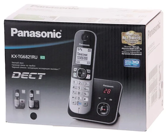 Panasonic KX-TG6821 - аккумуляторы: AAAx2