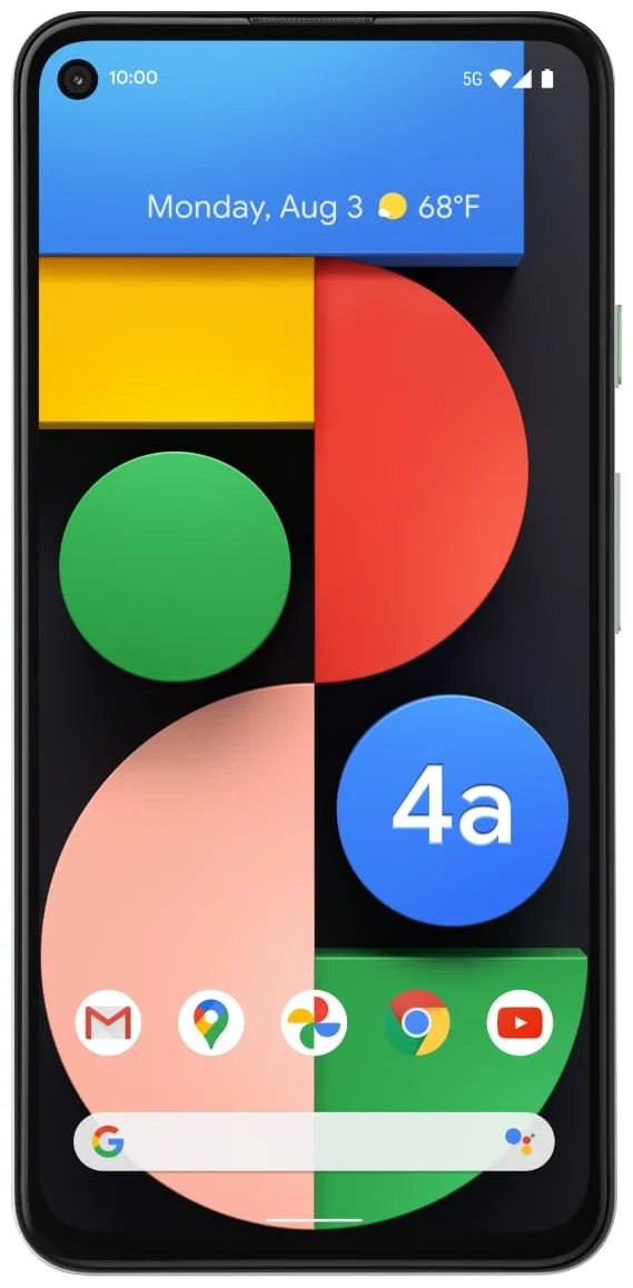 Google Pixel 4a 5G - аккумулятор: 3885 мА·ч