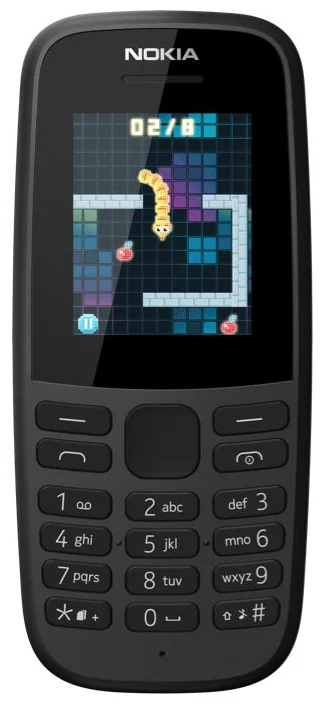 Nokia 105 SS (2019) - экран: 1.77"