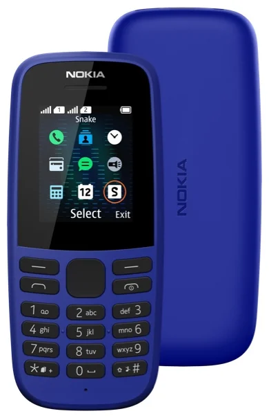 Nokia 105 SS (2019) - вес: 74 г