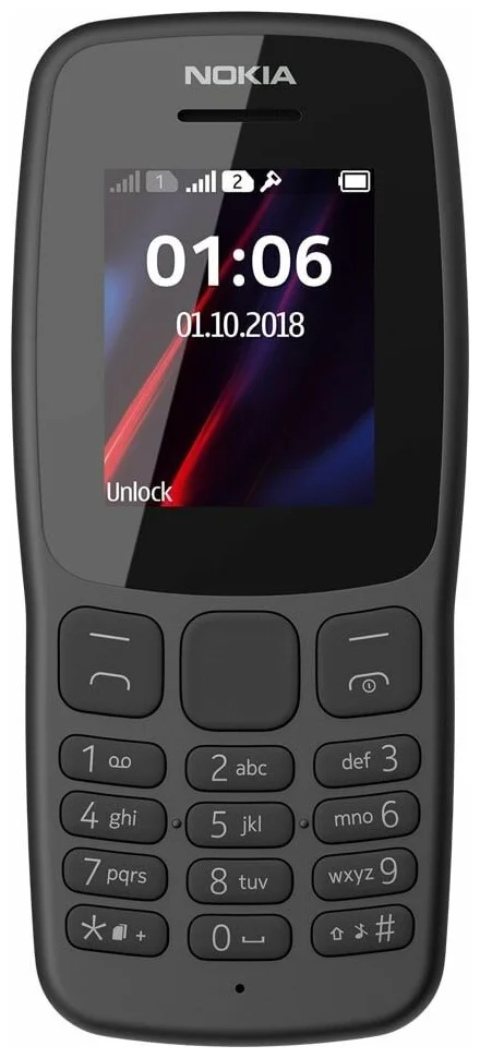 Nokia 106 (2018) - экран: 1.8"