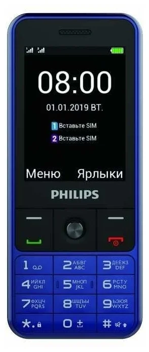 Philips Xenium E182 - экран: 2.4" (320×240)
