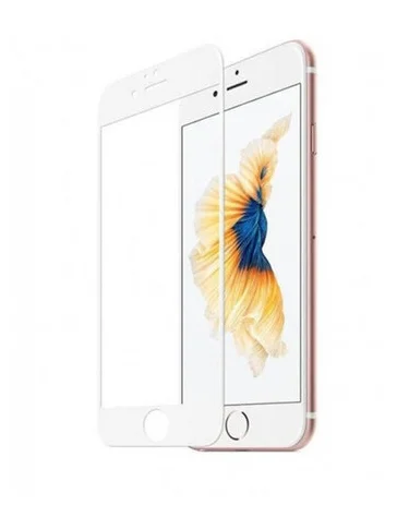 Для Apple Iphone 6/6S (полная проклейка) белое - свойства: прозрачность, олеофобное покрытие, клей на всей поверхности, полное покрытие экрана