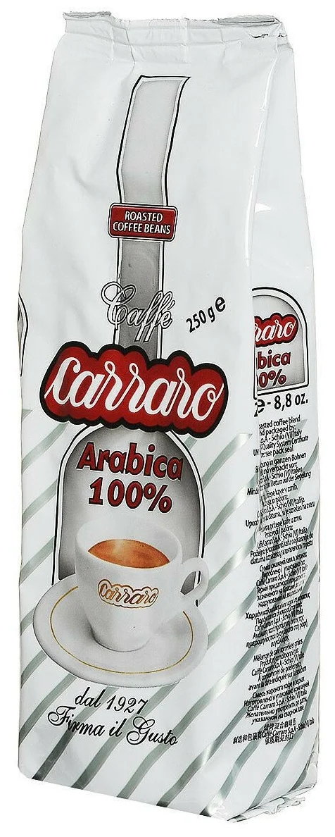 Carraro Arabica - помол: тонкий