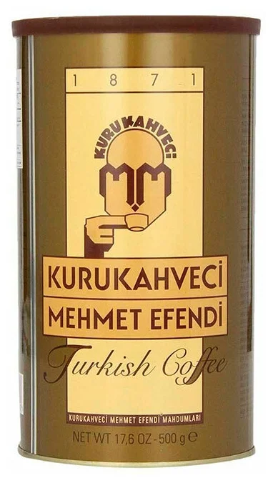 Kurukahveci Mehmet Efendi жестяная банка - вид зерен: арабика