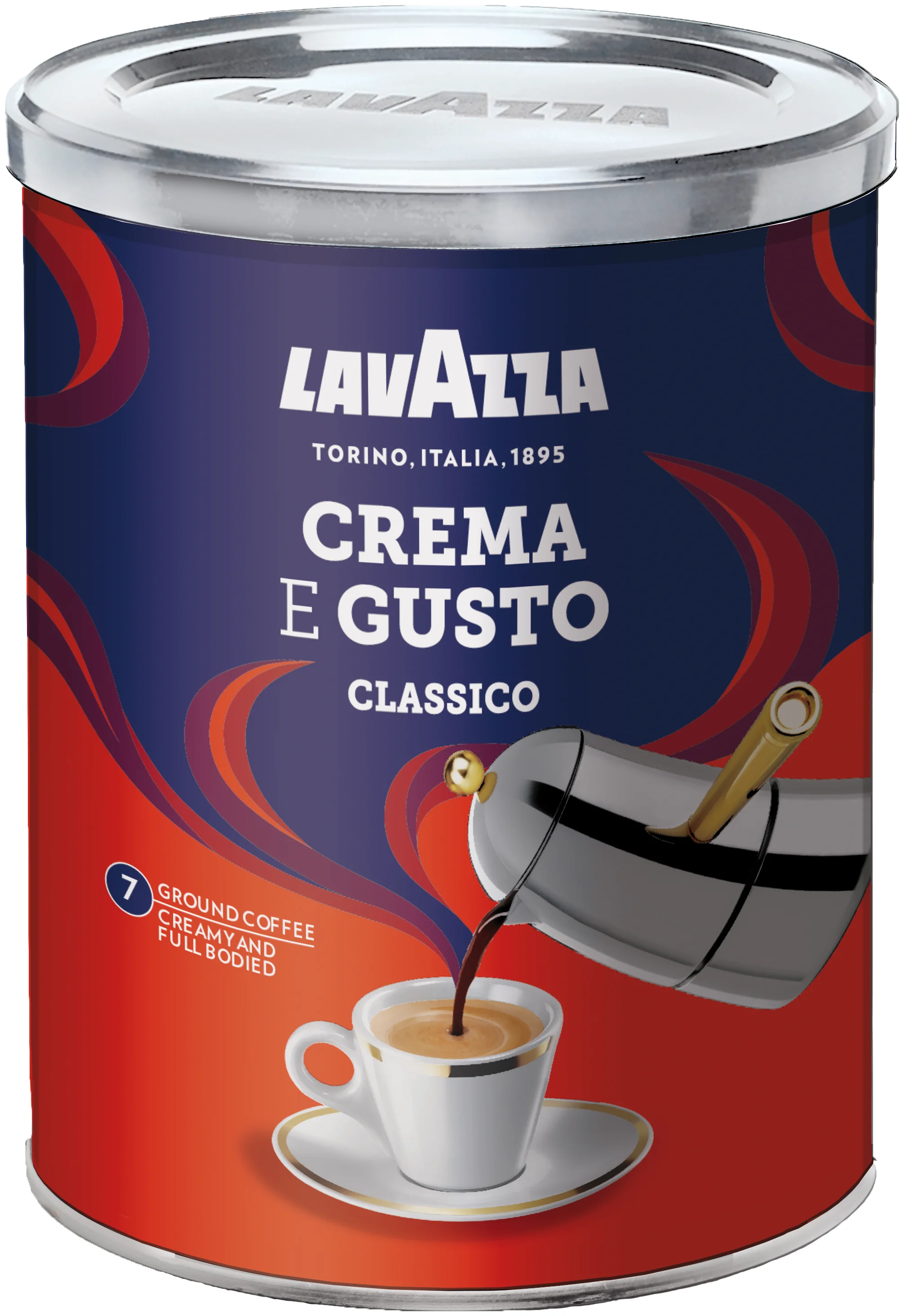 Lavazza Crema e Gusto жестяная банка - вид зерен: арабика/робуста