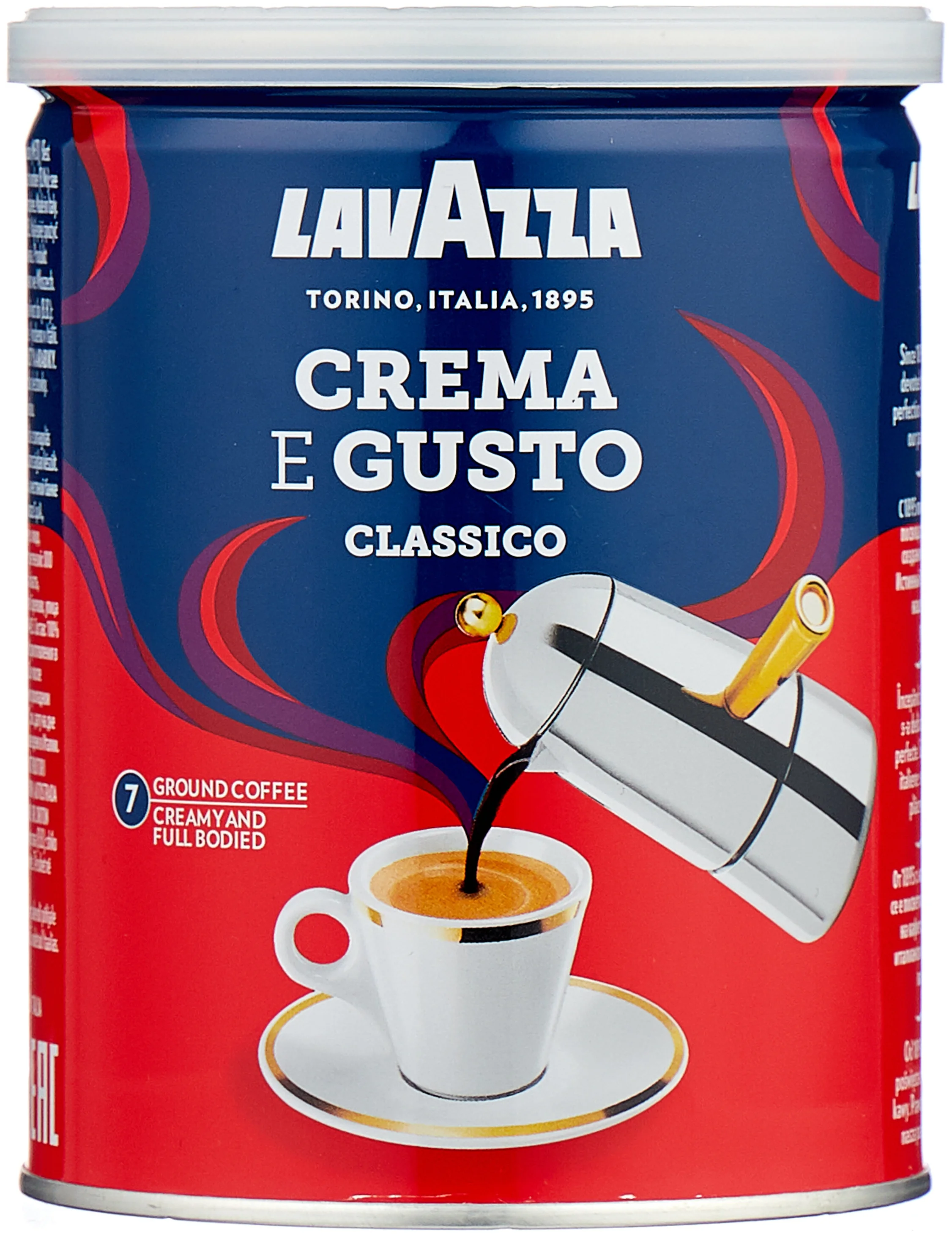 Lavazza Crema e Gusto жестяная банка - степень обжарки: темная