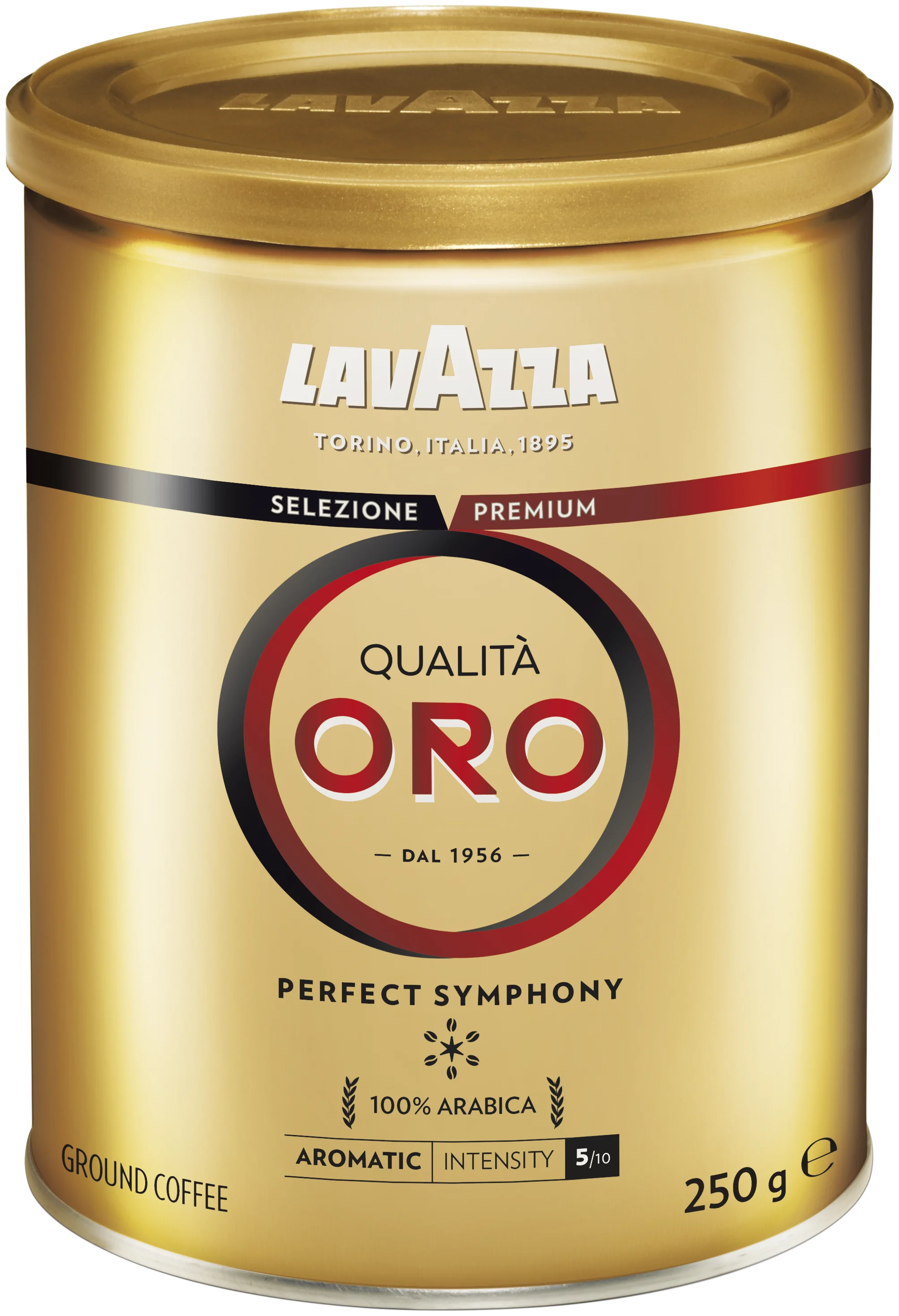 Lavazza Qualita Oro, жестяная банка - вид зерен: арабика