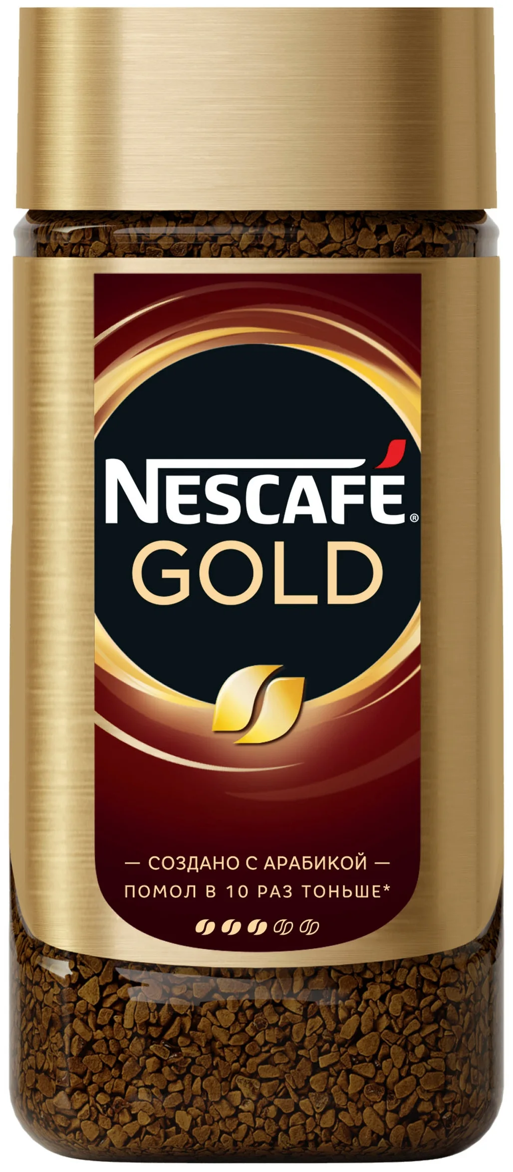 Nescafe Gold, стеклянная банка - упаковка: стеклянная банка
