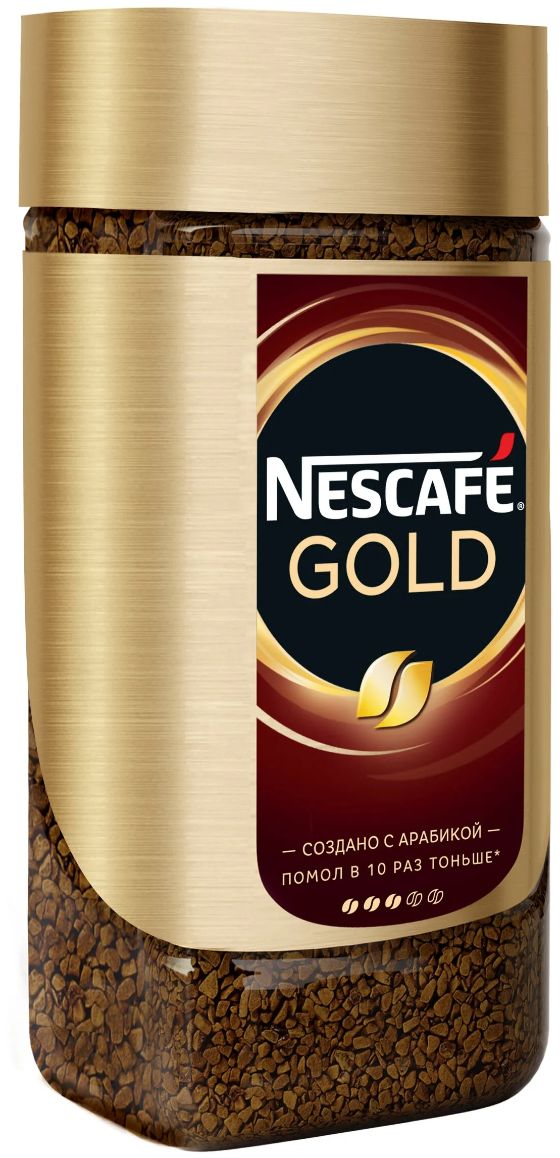Nescafe Gold, стеклянная банка - интенсивность: 3