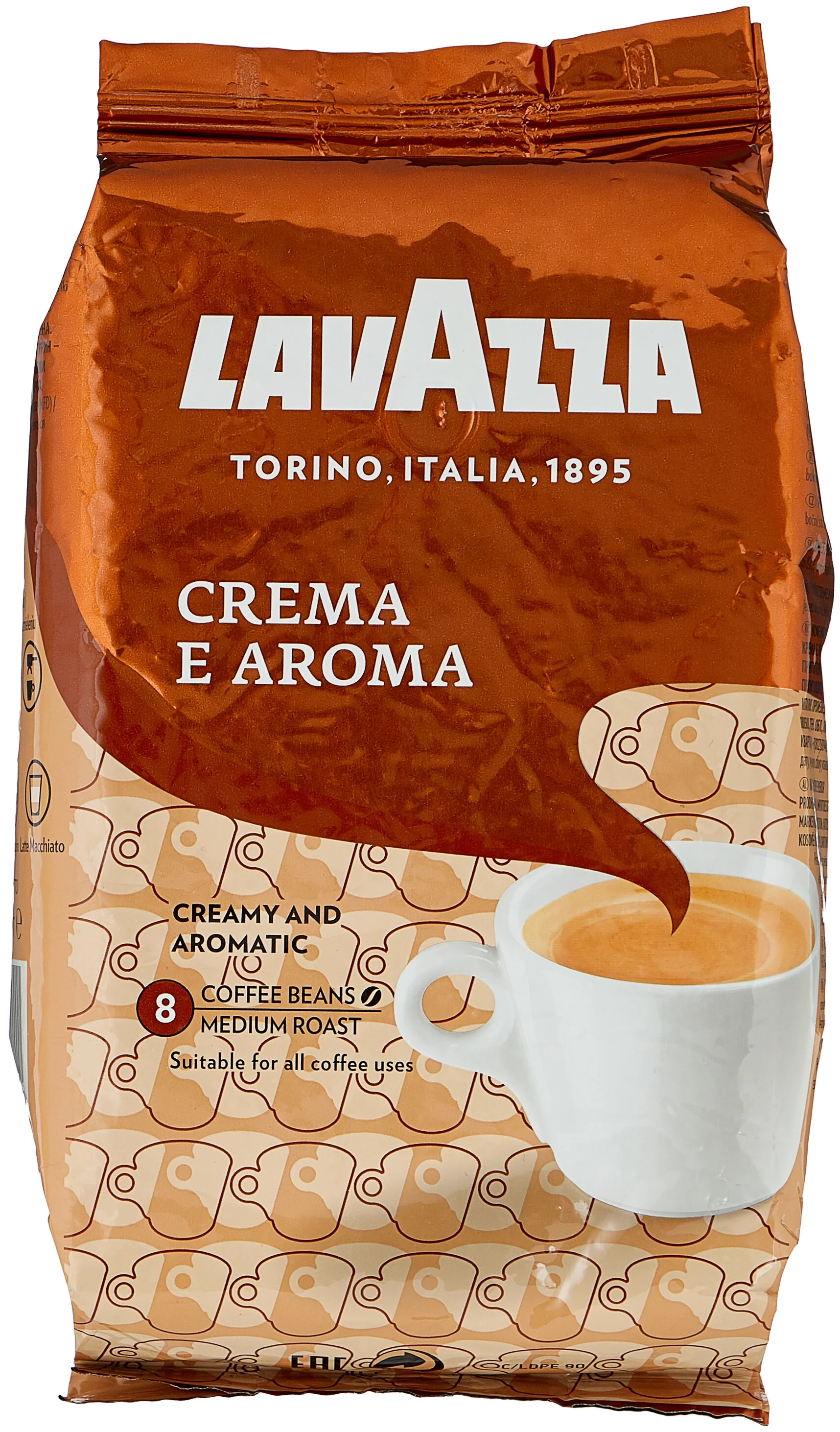 Lavazza "Crema e Aroma" - упаковка: вакуумная