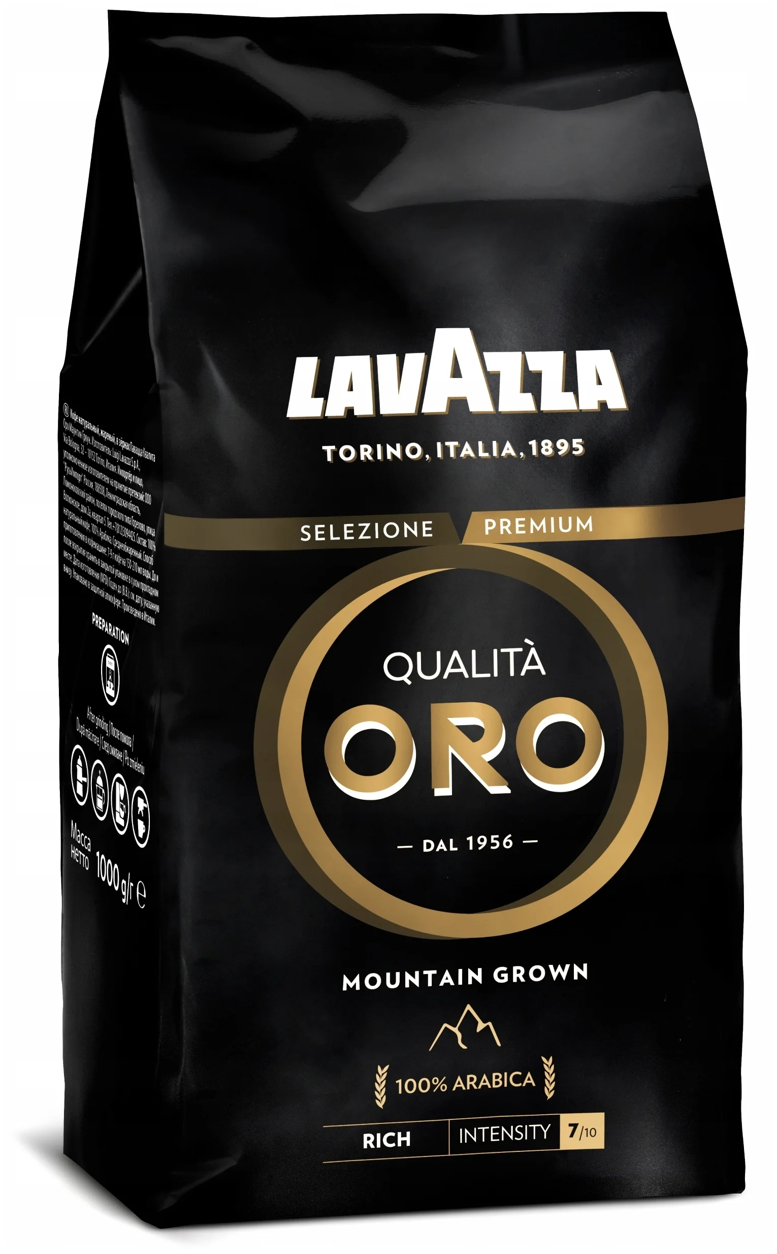 Lavazza Qualita ORO Mountain Grown - вид зерен: арабика