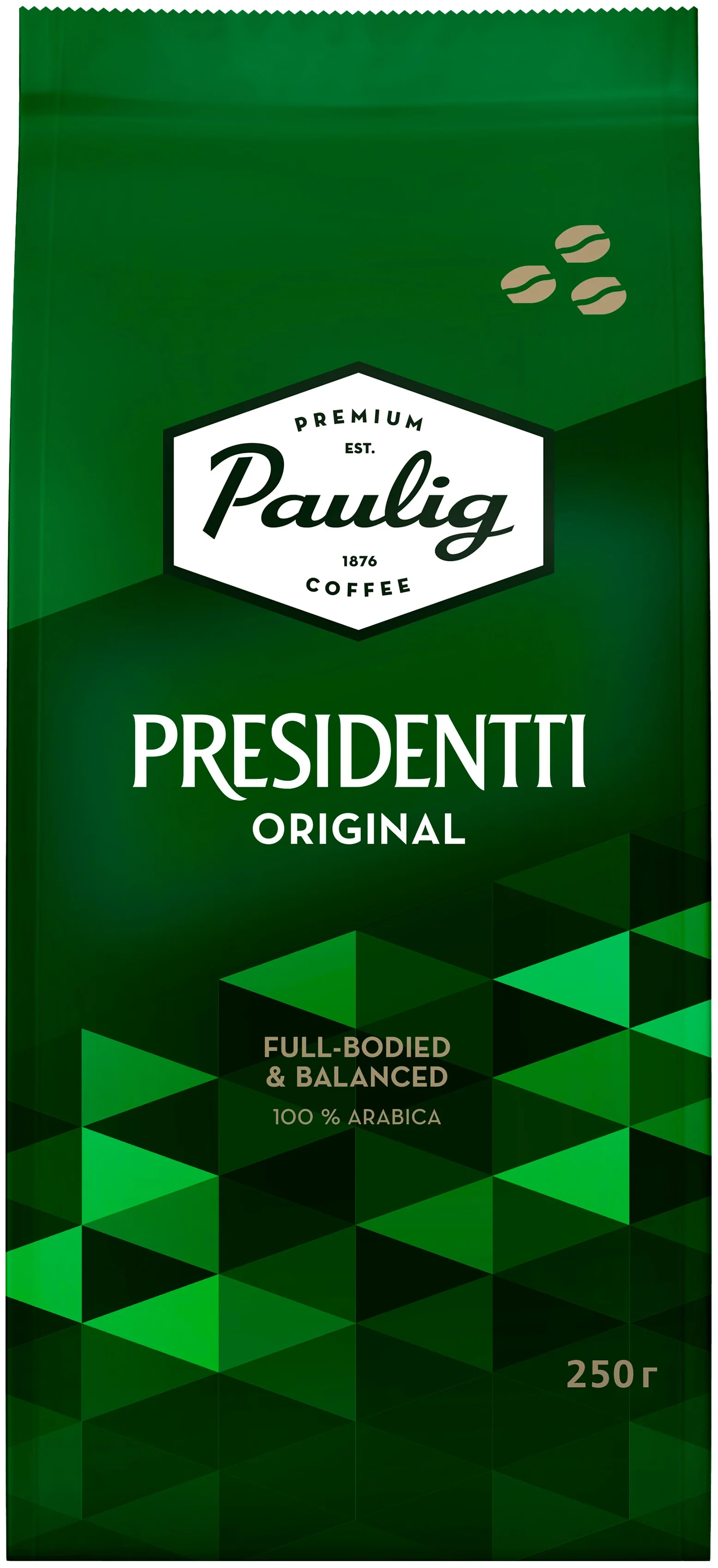 Paulig "Presidentti Original" - вид зерен: арабика