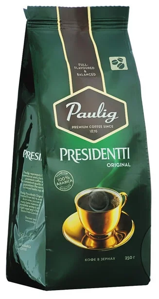 Paulig "Presidentti Original" - упаковка: вакуумная