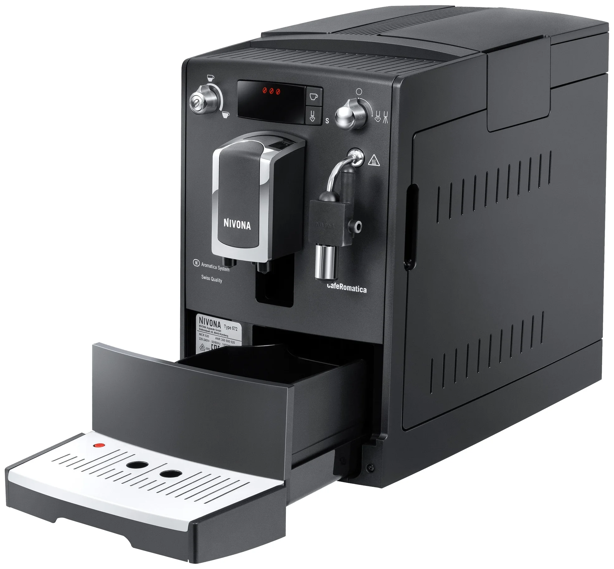Nivona CafeRomatica NICR 520 - настройки: температура кофе, крепость кофе, объем порции горячей воды, жесткость воды