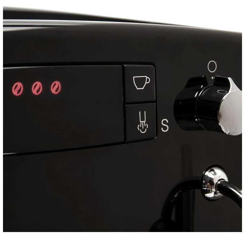 Nivona CafeRomatica NICR 520 - особенности конструкции: индикатор уровня воды, подсветка дисплея, дисплей, съемный лоток для сбора капель, отсек для шнура, контейнер для отходов, индикатор включения