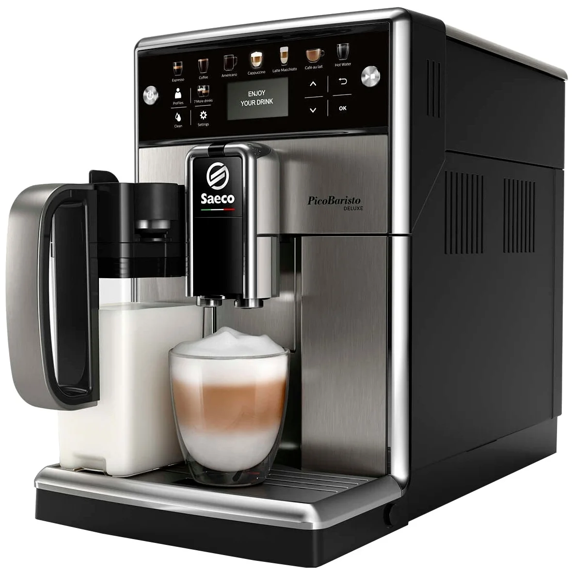 Saeco SM5573 PicoBaristo Deluxe - тип используемого кофе: молотый / зерновой
