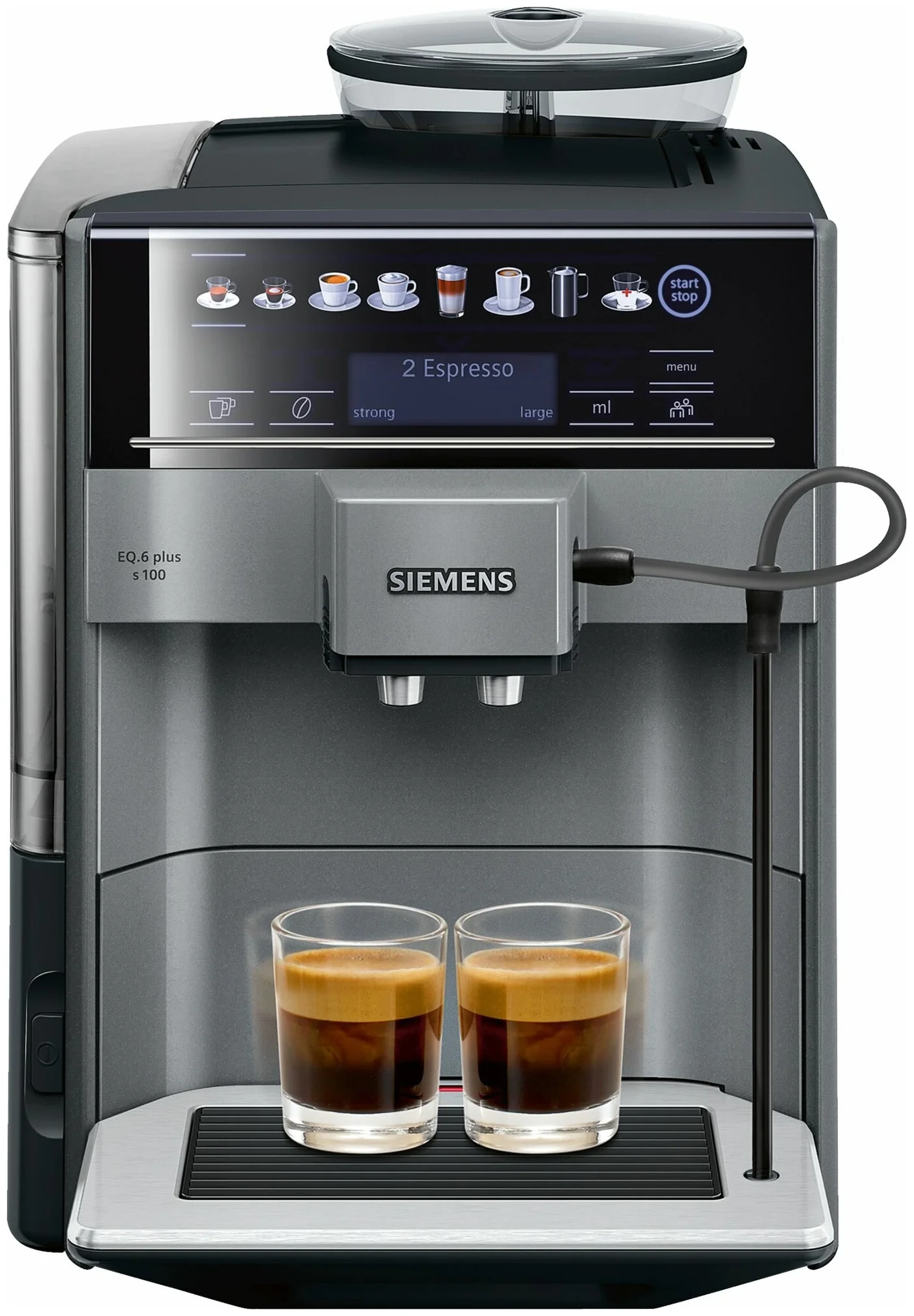 Siemens TE651209RW EQ.6 plus s100 - тип используемого кофе: молотый / зерновой
