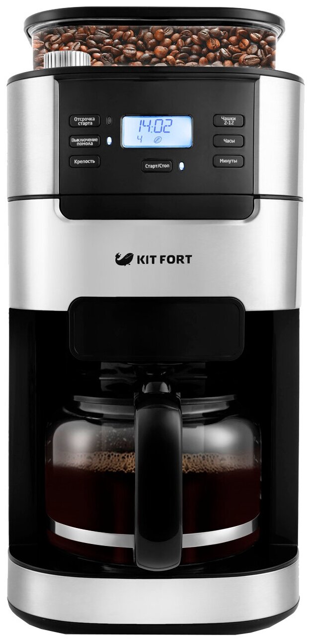 Kitfort KT-720 - настройки: крепость кофе