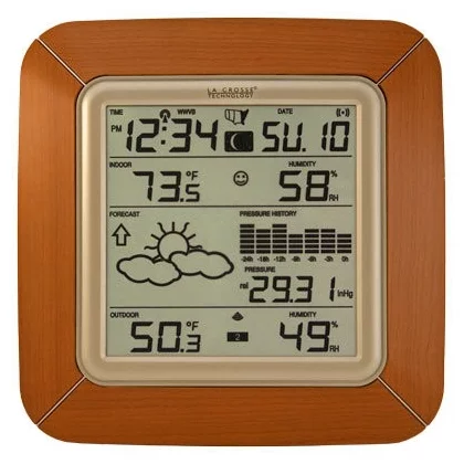 La Crosse WS9057 - дополнительные функции: часы, прогноз погоды, будильник, календарь