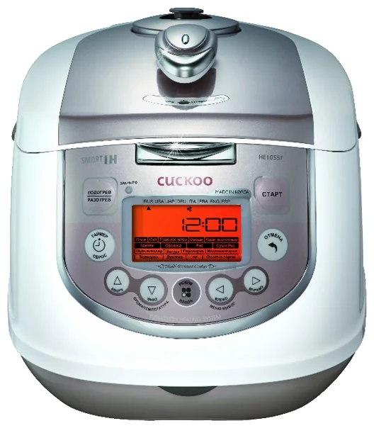 Cuckoo CMC-HE1055F - особенности: 3D нагрев, отложеный старт, поддержание тепла, индукционный нагрев, голосовой помощник