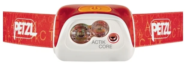 Petzl Actik Core - встроенный аккумулятор, тип батарей: AAA, 3 шт.