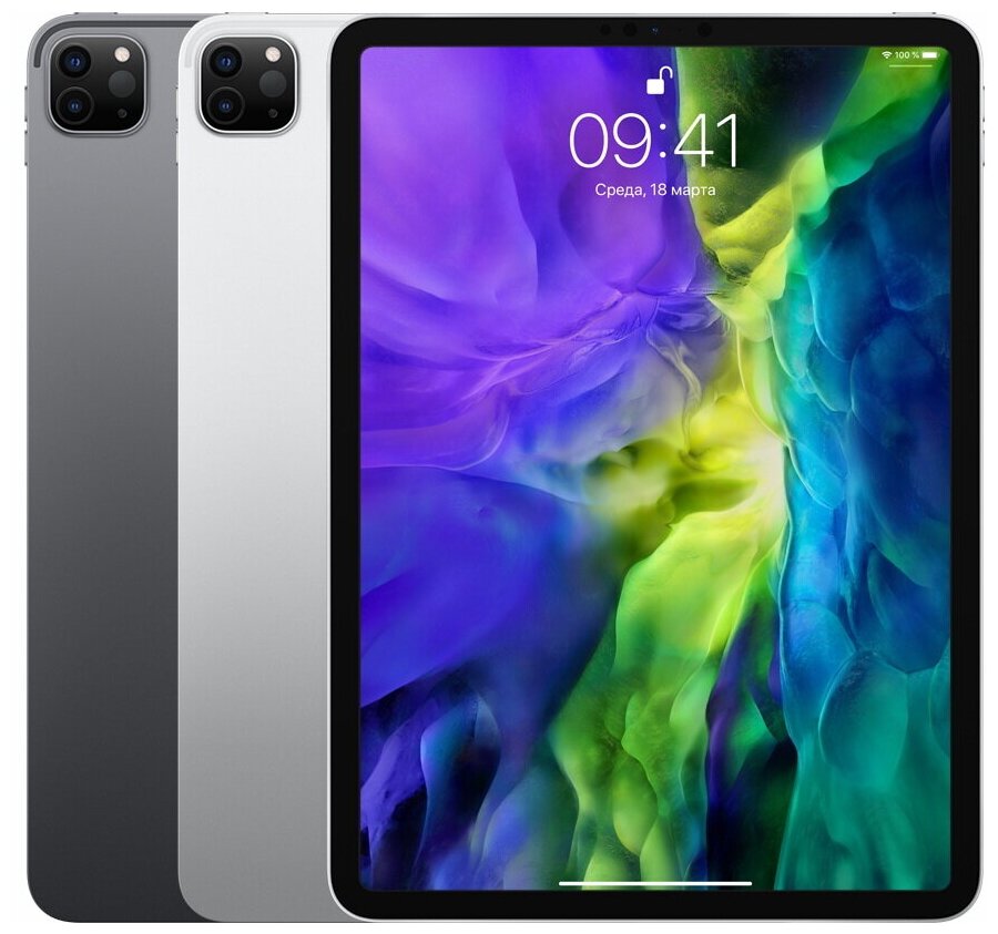 Apple iPad Pro 11 (2020) 256Gb Wi-Fi + Cellular - беспроводные интерфейсы: 4G LTE, WiFi 802.11ax, Bluetooth 5.0