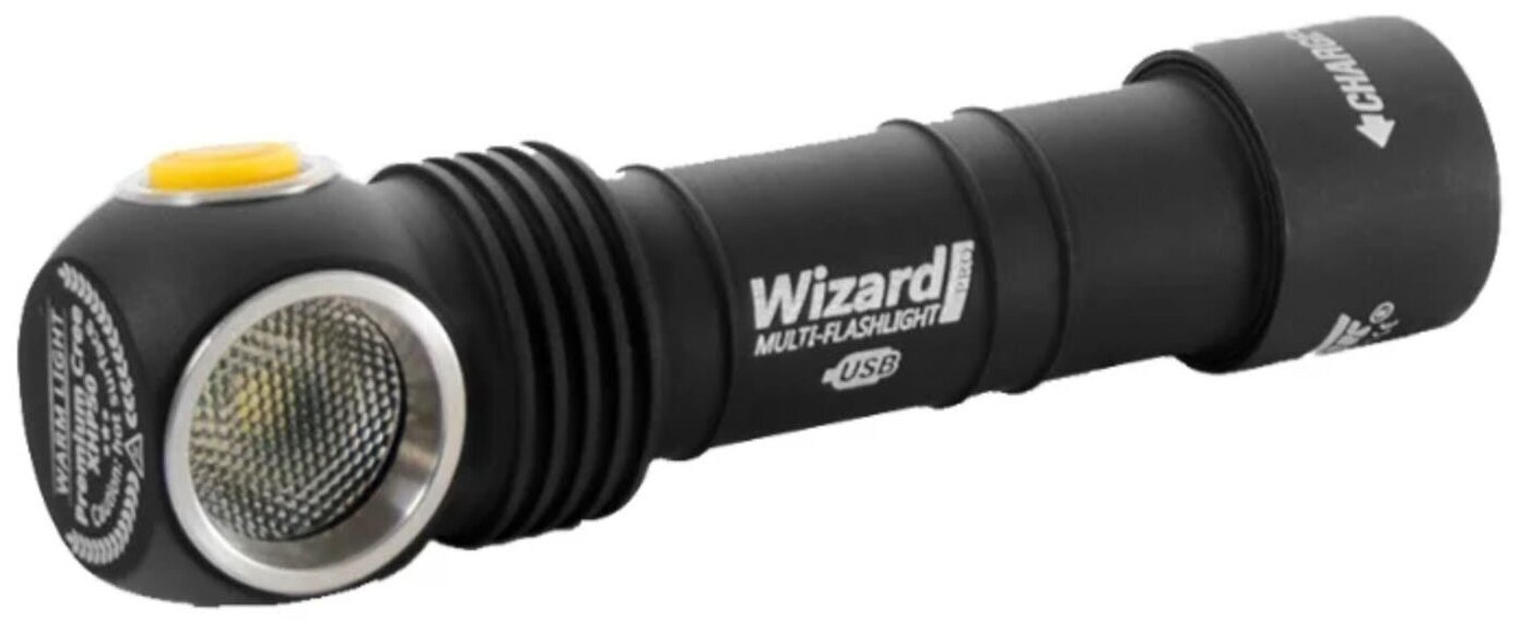 ArmyTek Wizard Pro v3 Magnet USB + 18650 Li-Ion XHP50 (тёплый свет) - световой поток: 2150 лм